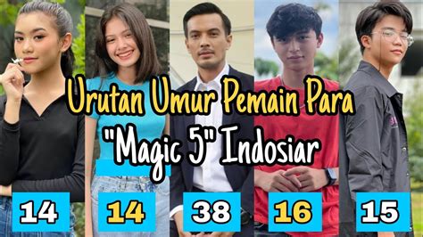 Urutan Umur Pemain Magic Indosiar Dari Yang Tertua Ke Yang