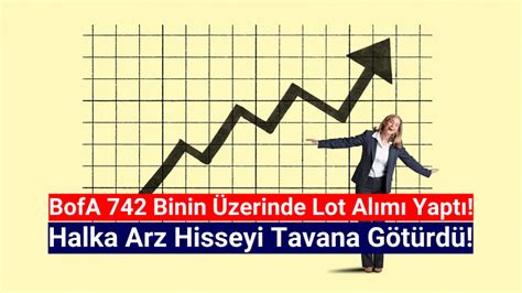 Bofa Bin Lot Ald Halka Arz Hisse Tavan Oldu