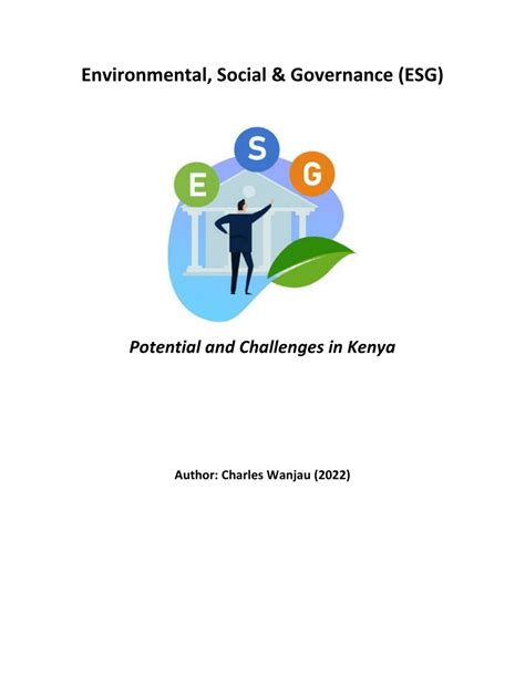 Pdf Environmental Social And Governance Esg Potential And Challenges