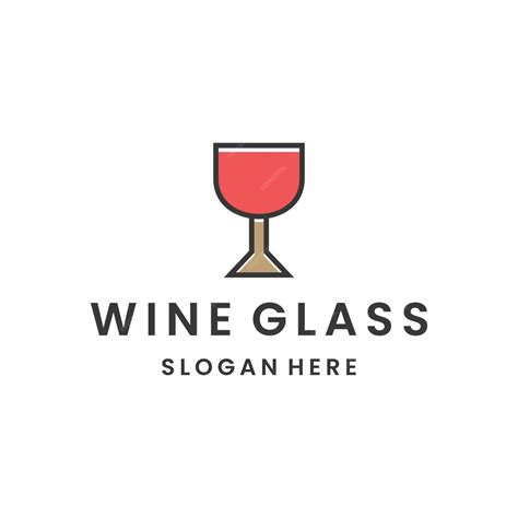 Premium Vector Wine Glass Logo Concept Design Template Element Vector