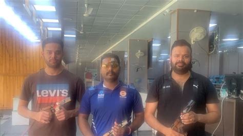 Kssm Shooting Championship Bhavesh Shekhawat Clinches M Rapid Fire