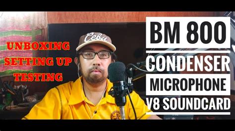 Vlog Bm Condenser Microphone And V Soundcard Unboxing