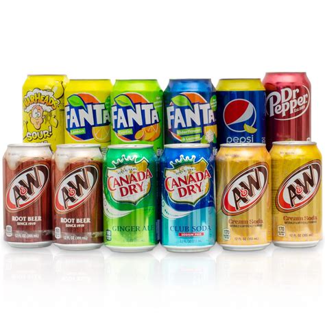 Usa Soda Box Mit Amerikanischen Softdrinks Ausgew Hlter Mix Mit