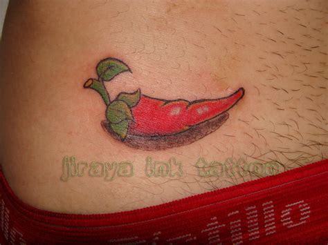 Red Hot Chili Pepper Tattoo Tatuagens Ntimas Tatuagem Nas Partes