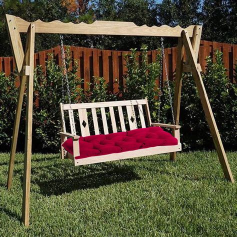 Magic Porch Swing Cushions with Backrest 2-3 Seater Water proof Bench ...