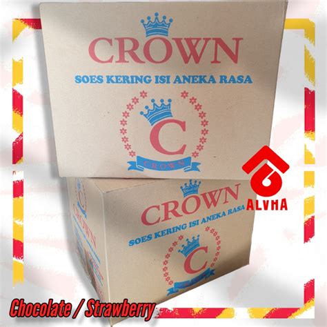 Jual Crown Soes Chocolate Strawberry Kering Box 2kg Shopee Indonesia