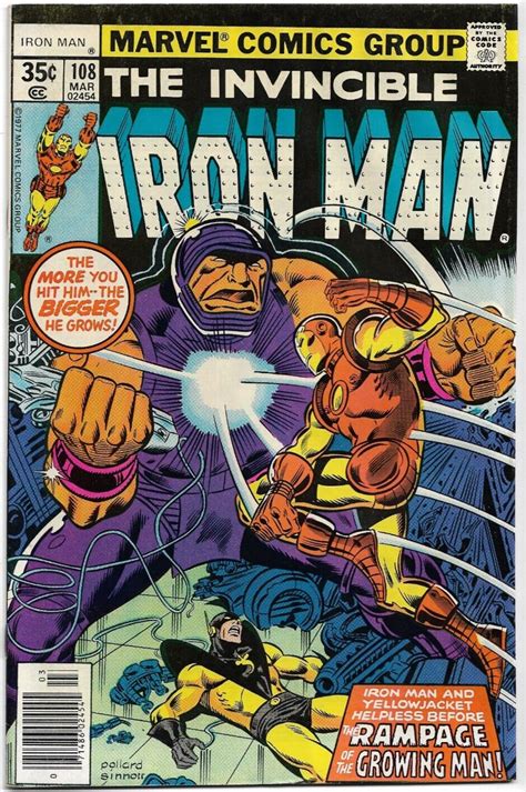 Invincible Iron Man 108 Fn Vf 1978 Marvel Bronze Comics 6 Unlimited