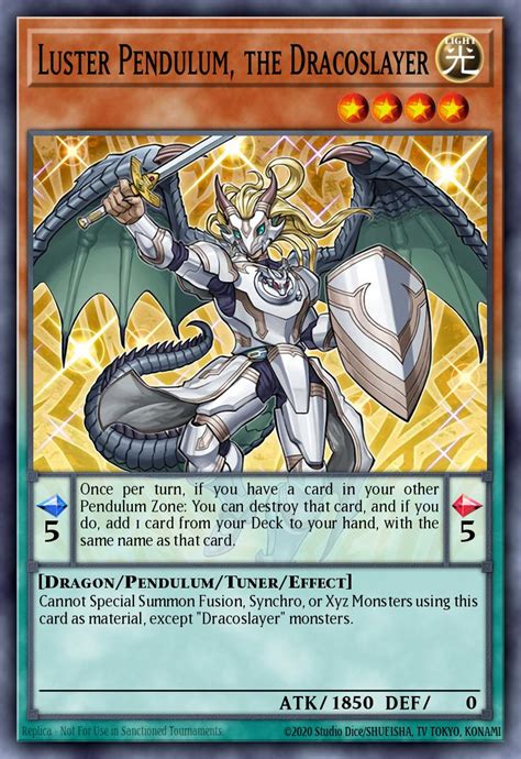 Luster Pendulum The Dracoslayer Card Information Yu Gi Oh Database