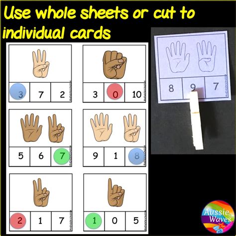 Counting Numbers 0-10 Finger counts - Australian Teachers Marketplace