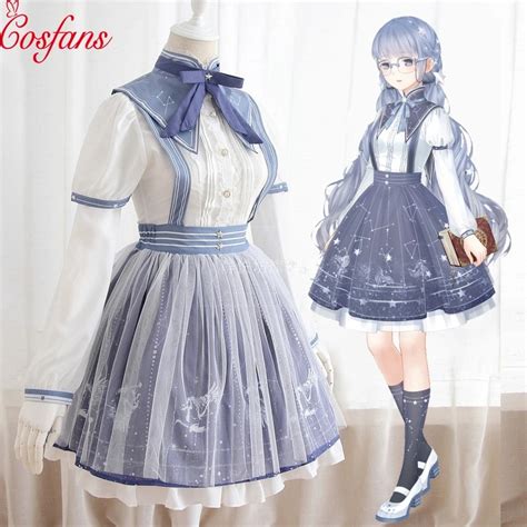 Anime Love Nikki Cosplay Costume Nikki Sissy Maid Dress Outfit Women