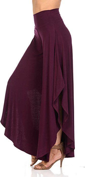 Jdj Co Womens Layered Wide Leg Flowy Cropped Palazzo Pants 3 4