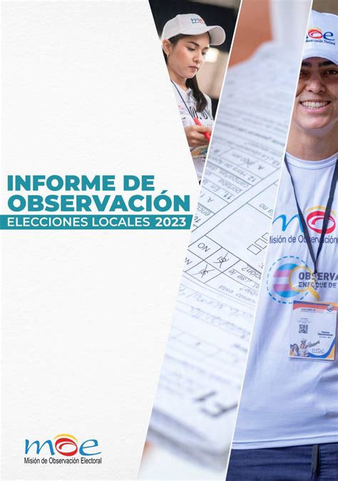 Informe Final De Observaci N A Las Elecciones Locales De Moe