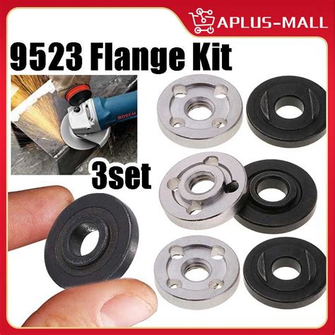 Pair Angle Grinder Flange Kit Nut Inner Outer Set Nuts Flange For