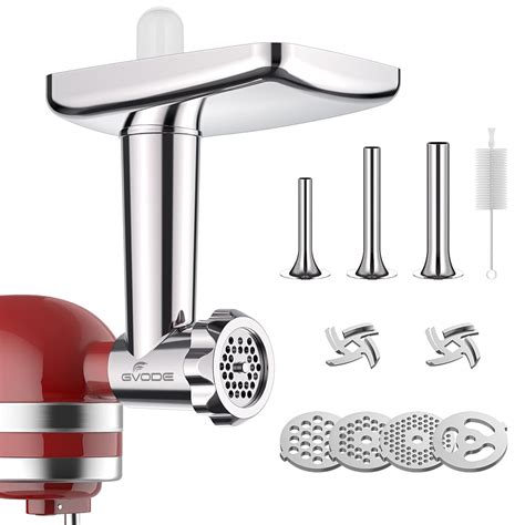 Amzchef DT-5A Meat Grinder Parts /Food Grinder Attachment For Kitchenaid With Sausage Stuffer ...