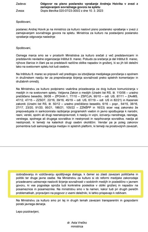 Mojca Krinjar On Twitter Rt Andrejhoivik Mk Gov Si Odgovarja Na