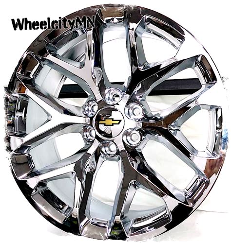 20 Chrome Oe 5668 Replica Sfo Snowflake Rims Fits 2021 Chevy Tahoe Rst 6x55 Ebay