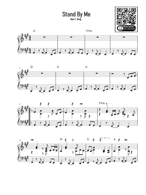 Stand By Me Arr Eduardo By Ben E King Sheet Music For Easy Piano At