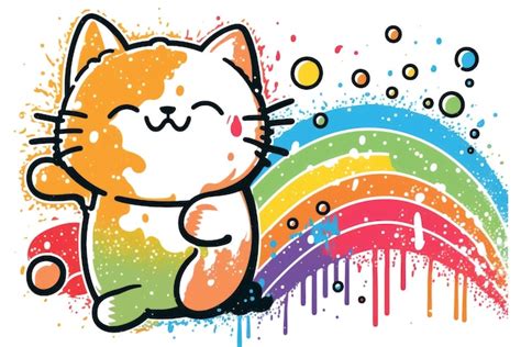 Rainbow Cat Clip Art Images Free Download On Freepik