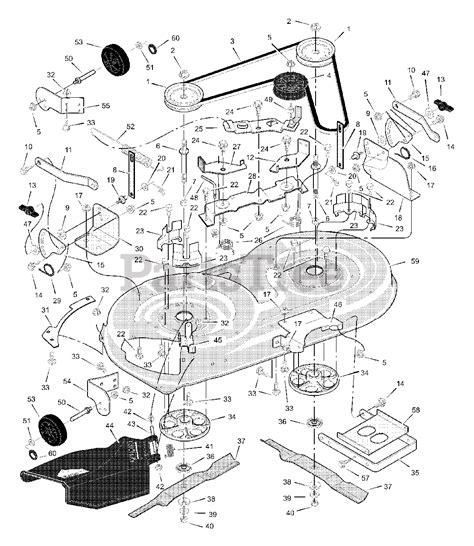 Murray 42514x8a Murray 42 Lawn Tractor 2000 Mower Housing Parts