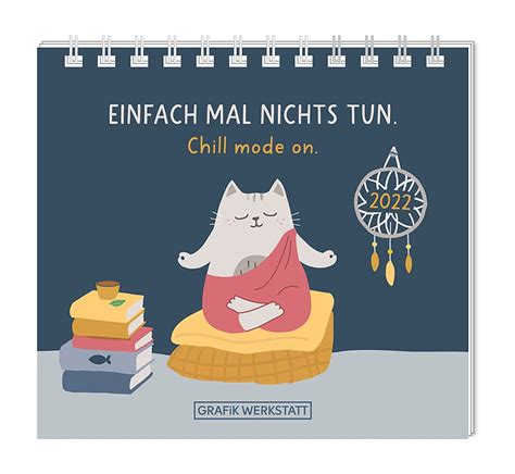 Mini Kalender 2022 Einfach Mal Nichts Tun Mini Kalender GRAFIK