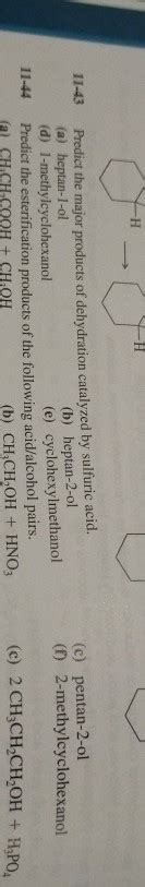 Solved H 1143 C Pentan 2 Ol 1 2 Methylcyclohexanol Chegg