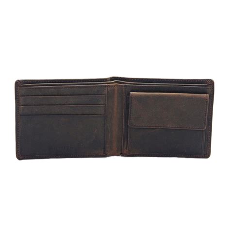 Vintage Brown Leather Wallet - Travel Monkey