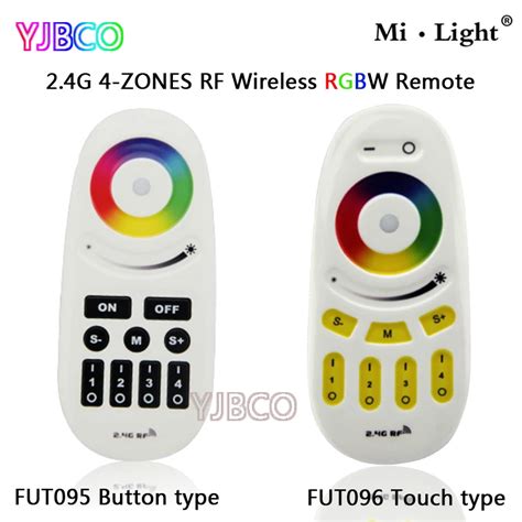 2 4G Miboxer FUT095 FUT096 Button Touch Type Screen RGBW RF 4 Zone