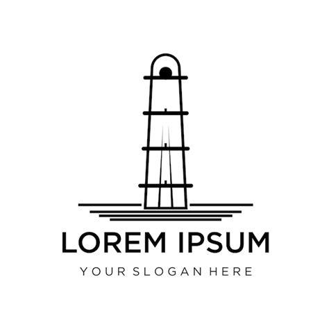 Premium Vector Lighthouse Logo Icon Vector Template