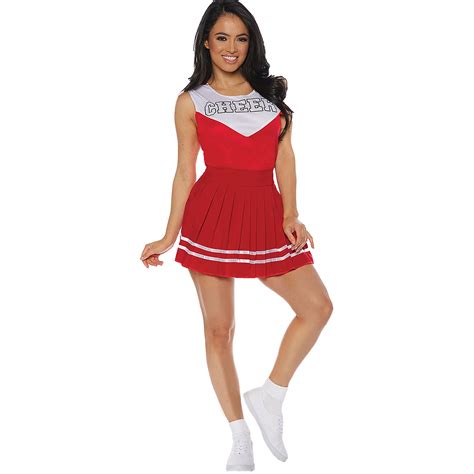 CHEER ADULT RED COSTUME - CostumePub.com