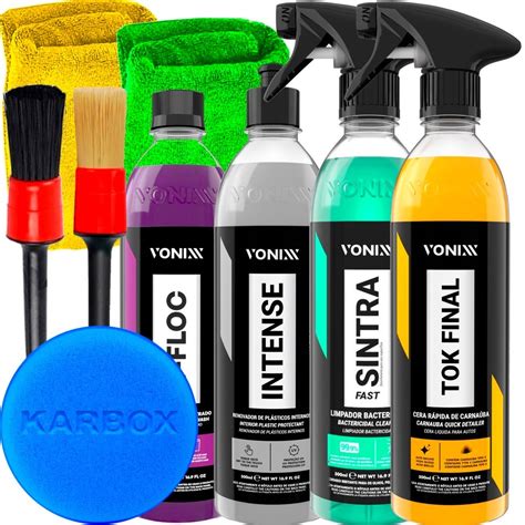 Kit Shampoo Automotivo V Floc Vonixx Cera Tok Final Sintra Intense