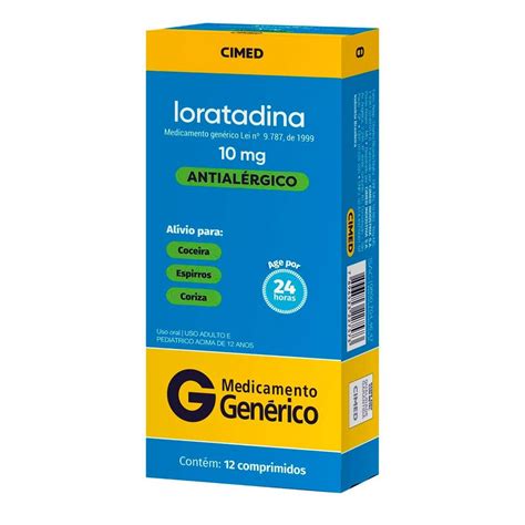 Para Que Serve O Medicamento Loratadina - Loratadina 10mg Cimed 12 Comprimidos: Preço e para que serve