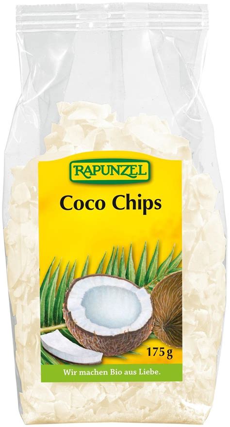 Raw Coconut Chips In A Bag On A White Background