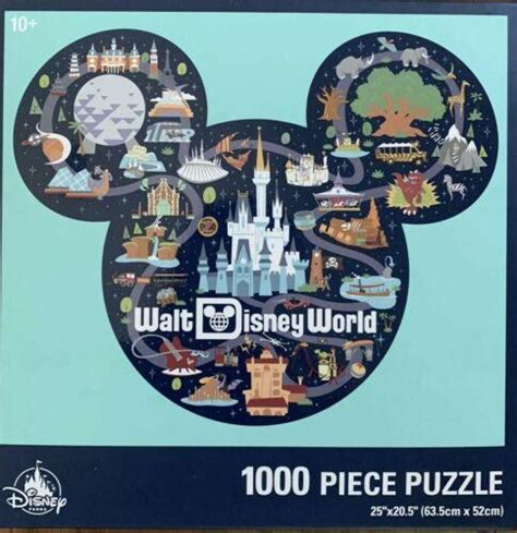 New Mickey Mouse Icon Walt Disney World Map Puzzle 1000 Pieces