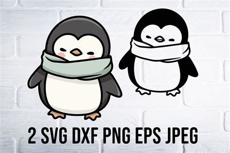 Penguin Svg Files For Cricut Graphic By Anny White Creative Fabrica