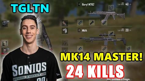 Soniqs TGLTN 24 KILLS MK14 MASTER Beryl M762 SOLO PUBG YouTube