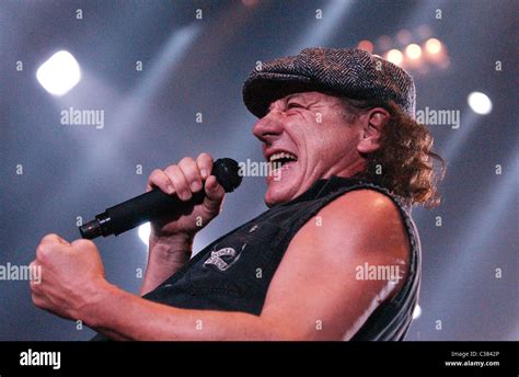 Brian Johnson Ac Dc Perform At The Ahoy Stadium During Their Black Ice