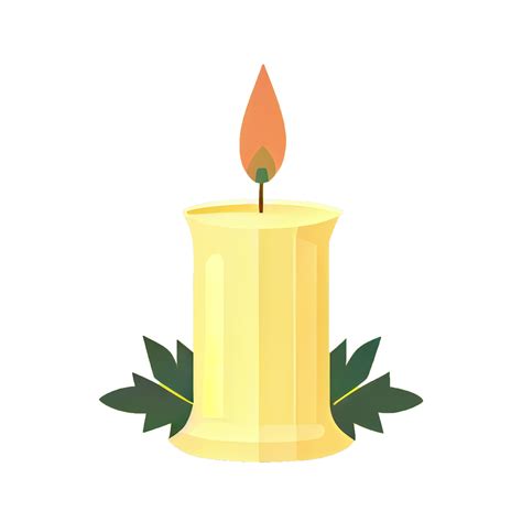 Flickering Candle Clipart