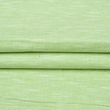 Buy Shirt Fabric Green Slub Handloom Cotton Fabric For Best Price