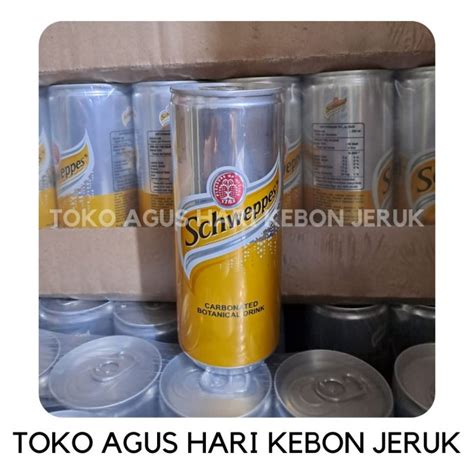 Jual SCHWEPPES TONIC WATER SODA WATER 1 Dus Isi 24 Kaleng 330 Ml