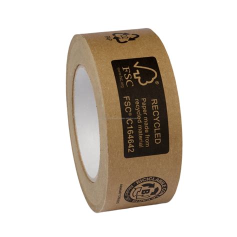 Fsc Paper Adhesive Tape Eco-paper Tape Paper Recyclable And Plastic ...