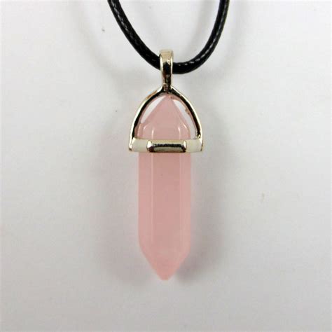 Pingente Pedra Quartzo Rosa Adorno Prata E Colar R 9 90 Em