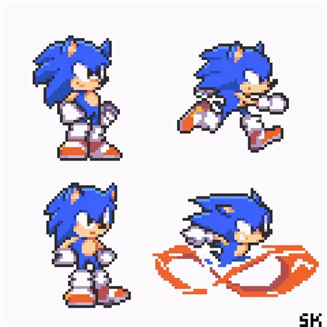 Sonic Sprites I Made Saucekyesolwazigames Rsonicthehedgehog