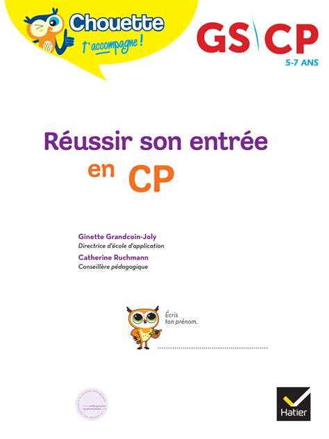 Réussir Son Entrée En Cp Hachette Fr