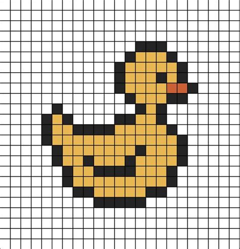 Rubber Duck Pixel Art | Pixel art, Pixel art pattern, Pixel art design