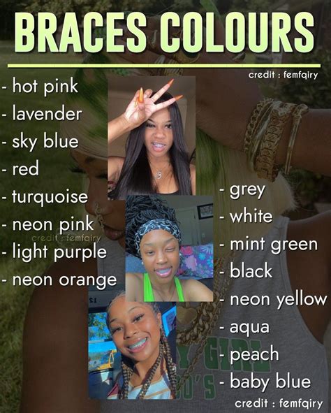 Braces Color Combinations To Enhance Your Smile Healthy Lifestyle Health Aesthetic Braces