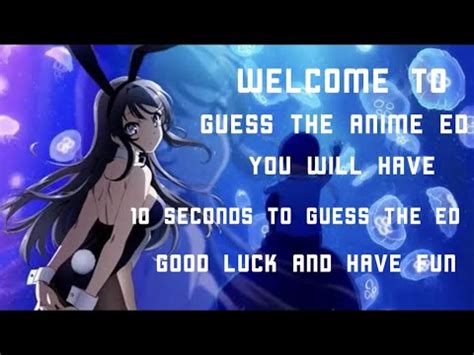 Anime Ending Quiz 30 Endings Very Easy Otaku YouTube