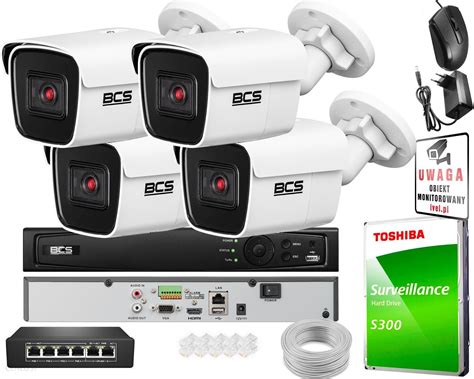 Zestaw Do Monitoringu Bcs View Oferta Monitoringu 4X Kamera 2 Mpx Bcs V