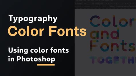 What Are Color Fonts And How To Use Them → Typography For Designers And