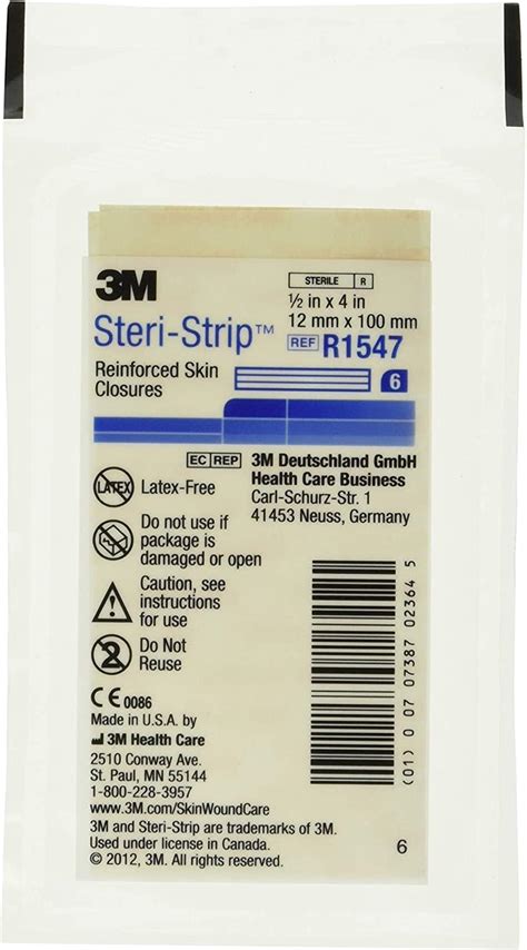 M Steri Strip Reinforced Skin Closures X Strips