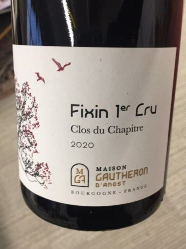 Maison Gautheron d Anost Fixin 1er Cru Clos du Chapitre Vivino België